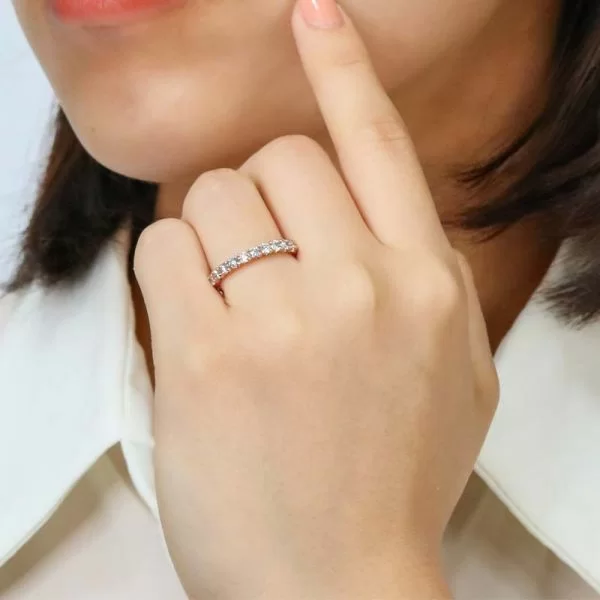 K18ピンクゴールド　ダイヤモンド　フルエタニティーリング0.5CT